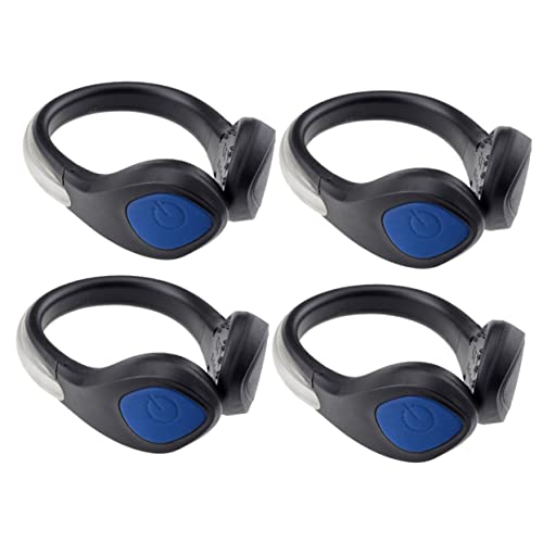 GOOHOCHY 4pcs Led Shoe Light Clips Flashing Safety Lights for Night Running Jogging Cycling and Walking Weather Resistant with Nonslip Design for All Shoe