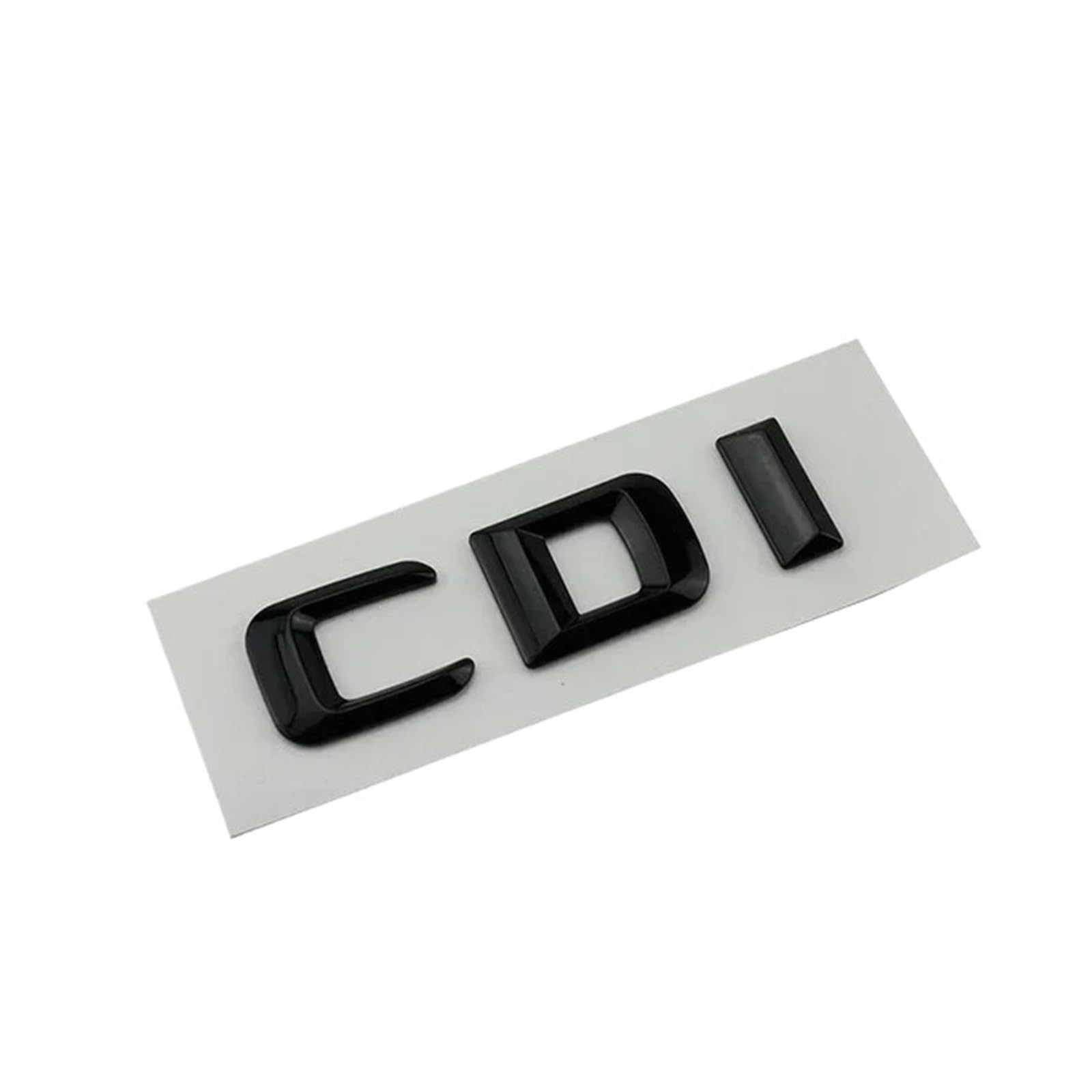 OVARIA ABS Black Chrome 3d Letters For Car Trunk Badge Fit For Mercedes Benz C200 C320 C220 W204 W205 W206 Letters Emblem Sticker Accessories(CDI Glossy Black)