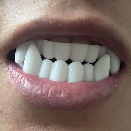 Image of Kaku Fancy Dresses Halloween Vampire Teeth for Kids | Scary Dracula Teeth Halloween Party Accessory