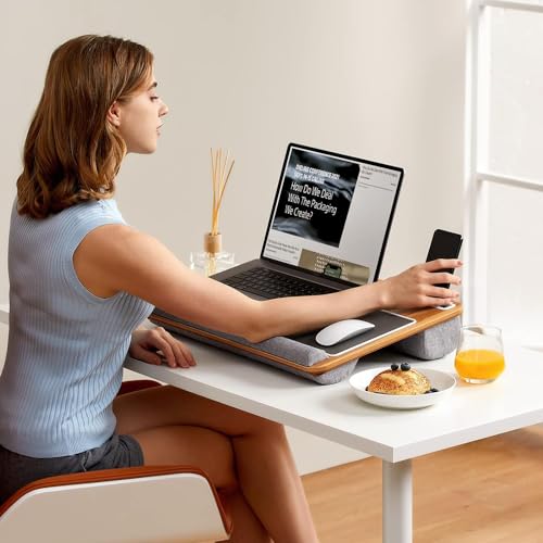 Support PC portable sur les genoux avec range-téléphone intégré - 6