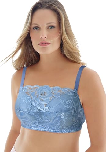Comfort Choice Women's Plus Size Lace Wireless Cami Bra