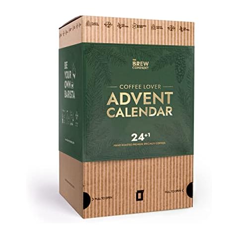 Gourmet Coffee Gift for Men & Women - Includes 25 Organic & Gourmet Ground Coffees of The World | Christmas Set for Coffee Lovers | Hamper Style Gift Idea with Unique Coffee Brewer Concept Cover