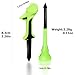 HUAEN Plastic Golf Tees,12 Pack 3-1/4 Inch Reduced Friction & Side Spin, Unbreakable Flexible Plastic Covering Tees