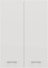 CDF Pola Mini DD Washing Machine Cupboard, Colour: White, Modern Cabinet Over the Washing Machine, Storage Area, Spacious Shelves, Easy Assembly, Smooth Sides without End Caps