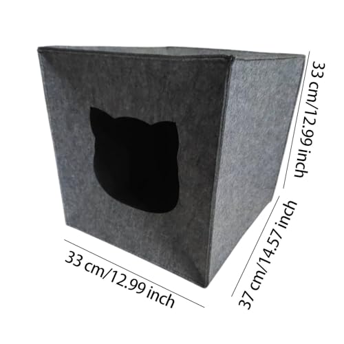 Lit pour chat en forme de grotte pour réchauffer les chats frileux