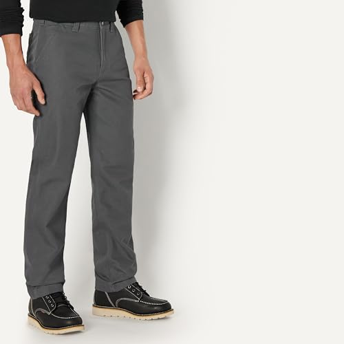 Amazon Basics Men's Relaxed Fit Duck Utility Workwear Pants, Charcoal, 34W x 34L by Amazon Basics - Image 2