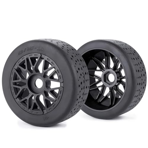 Jante de roue RC en plastique et caoutchouc haute densité pour voiture de course F1 1/7 RC