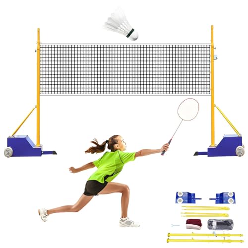 Volleyball Net for Backyard,Indoor&Outdoor Heavy Duty Volleyball Poles,Volleyball Training Equipment,5ft-6.8ft Adjustable Height,for Adults Kids Stadium