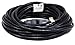 25 ft 14 Gauge Black ETL Listed Indoor, Outdoor AC Power Electric Cable Extension Cord 14 AWG 3 Prong 125 Volts, 15 Amps Black 25 feet (25, 50, 75, 100 feet)