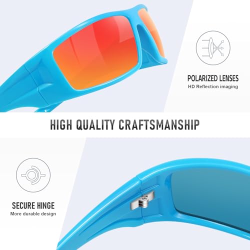 Image of Polarized Sports Sunglasses for Men Women,Driving Fishing