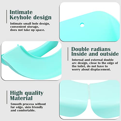 LNQ LUNIQI Faltbare Toilettenauflage für Erwachsene, WC-Sitz, Kunststoff, waschbar, faltbar, tragbar, WC-Sitzbezug für Zuhause, Reisen, Büro (grün) – Bild 4
