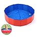 YUIP Piscine Pliable pour Chien Baignoire, Portable Bassin de Baignade pour Chat Chiot/Chien, Convient pour Une Utilisation Intérieure et Extérieure pour Animaux de Compagnie (60x20cm)