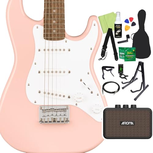 Squier by Fender Mini Stratocaster GLM^[S14_Zbg y[d~jAvtz Shell Pink XggLX^[ ~jTCY XNC[/XNCA