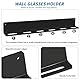 xyuayamz Brillenaufbewahrung Wand, Wandmontage Brillenhalter, Sonnenbrillen Organizer Wandmontage, Brillenablage Display zum Aufhängen der Brille Sonnenbrillen, Acryl, 1 Stück, Schwarz