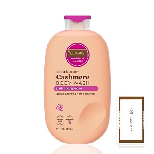 Hautpflegeset: enthält E.O.S Duschgel mit rosa Champagner (473 ml) mit LuxPaks Wipe