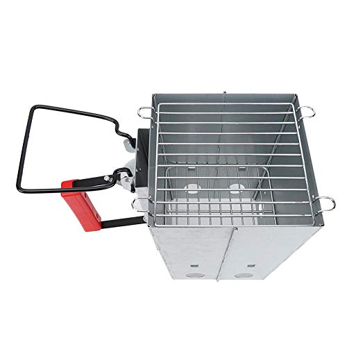 T best Barbacoa Estufa, Camping al Aire Libre Barbacoa Estufa Plegable Barbacoa portátil Carbón Encendedor de Incendios(22cm)