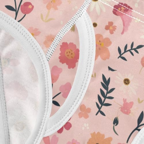 KLL A Pattern Of Flowers in Pink Toddler Boys Soft Underwear Cute Children Undies 5