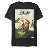  Marvel Big & Tall Classic Avengers No Road Home wk2 Men\'s Tops Short Sleeve Tee Shirt, Black, X-Large