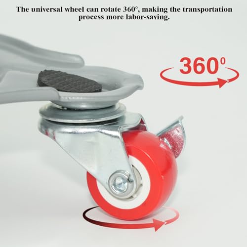 Sudnsadaks Möbeltransportrollen Set, Möbelrollen, Transportroller, Möbelroller, Möbelheber mit Bremse, 4 Möbel Roller und 1 Lastenheber, 360 Grad Drehbar Rads, Ideal für Möbel-Transport Beim Umzug