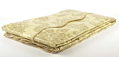 Artisan Flair Oblong Af5472-016 Beige Damask Waterproof Tablecloth-54 X 72" #TOP2