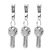 KeySmart Nano Clip - Pocket Clip Key Ring Holder - Secure Your Key Chain, Eliminates Pocket Bulge (3 Pack)