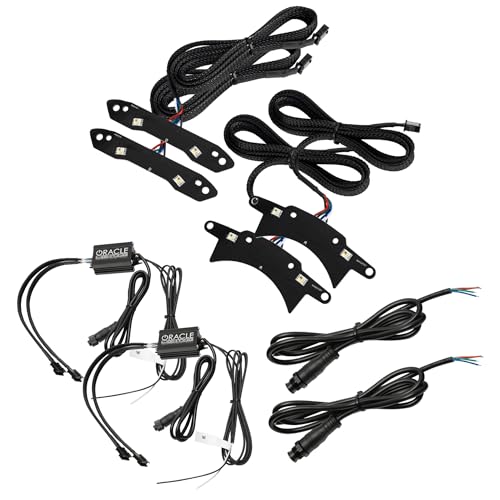 ORACLE Lighting 1329-339 ColorSHIFT LED RGB+W Headlight DRL Upgrade Kit fits 2015 2023 Challenger - Custom Look - No Cutting for Easy Installation