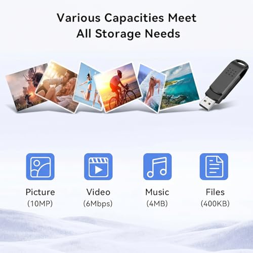 Image of KEXIN 64GB USB 2.0 Flash Drive, USB-A, Pen Drive 25MB /s Read 10MB /s Write, Dual Thumb Drive with Rotating Design for PC, Laptop, Car Music, Document Photo Storage (Black)