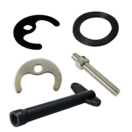 Sostituzione Monoblocco Bacino & Lavello Miscelatore Miscelatore Morsetto Kit Staffa 1 Bullone M12 Rubinetto Rubinetto Kit di Fissaggio Bullone Rondella Chiave Set di Piastra Strumento Bacino da Cu