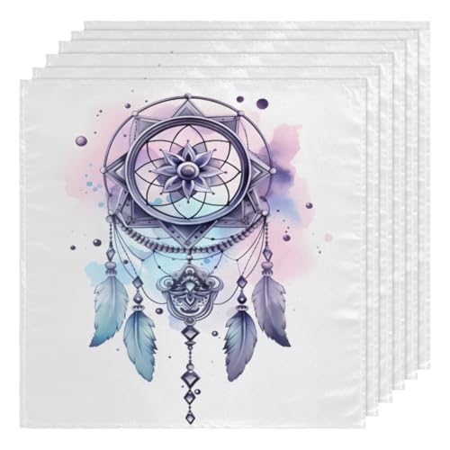 Servilletas de Tela Set de 6 50.5x50.5 cm Multicolor miniatura 1
