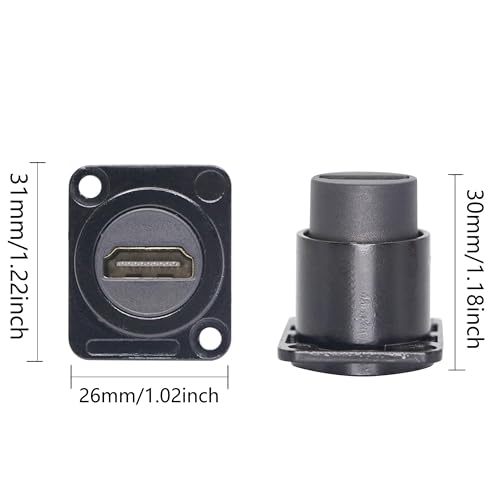 Adaptateur HDMI 2.0 femelle type D châssis 4K 3D pour intégrateurs audio