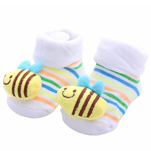 6 pairs Baby 3D Cartoon Anti-Skid Booties Socks Slippers Shoes3