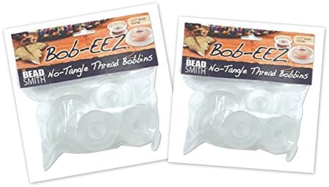 The Beadsmith Bob-EEZ No-Tangle Thread Bobbins – 1-7/8” With Weights, Bag Of 25 For Jewelry Making - View #10