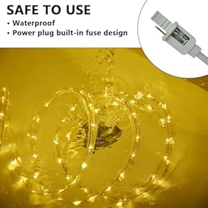 SURNIE LED Rope Lights Outdoor Warm White, Waterproof 25FT Cuttable 3000K Soft Lighting Indoor 110V Flexible Clear Tube for Bedroom Outside Garden Deck Patio Camping Decor, Not Flat Strip SURNIE LED Rope Lights Outdoor Warm White Waterproof 25FT Cuttable 3000K Soft Lighting Indoor 110V Flexible Clear Tube for Bedroom Outside Garden Deck Patio Camping Decor Not Flat Strip