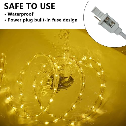 SURNIE-LED-Rope-Lights-Outdoor-Warm-White-Waterproof-25FT-Cuttable-3000K-Soft-Lighting-Indoor-110V-Flexible-Clear-Tube-for-Bedroom-Outside-Garden-Deck-Patio-Camping-Decor-Not-Flat-Strip SURNIE LED Rope Lights Outdoor Warm White Waterproof 25FT Cuttable 3000K Soft Lighting Indoor 110V Flexible Clear Tube for Bedroom Outside Garden Deck Patio Camping Decor Not Flat Strip