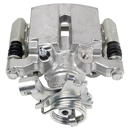 Image of TRQ Rear Right Brake Caliper w /Bracket Passenger Side | For 2005-2008 Chevrolet Cobalt 2008-2010 HHR 2004-2012 Malibu 2007-2009 Pontiac G5 2005-2010 G6 Saturn Aura 2004-2007 Ion