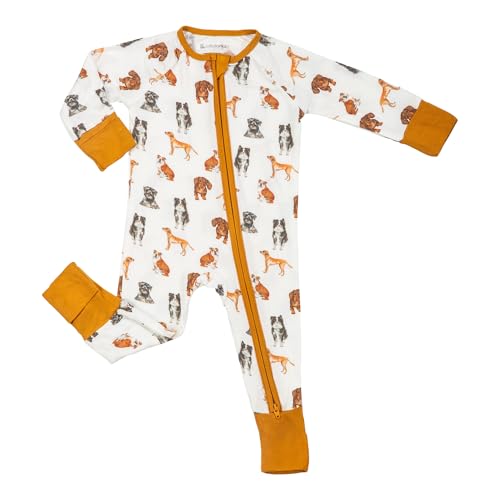 Image of LollyBanks Baby Pajamas, 2-Way Zipper Romper, 95% Viscose Made from Bamboo and 5% Spandex, Baby Sleepers