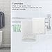 flexman Towel Rack, Stainless Steel Rotatable Hand Polished Process Installation Tools with Expansion Screw Accessories for Bedroom Bathroom Closet (3 Poles)