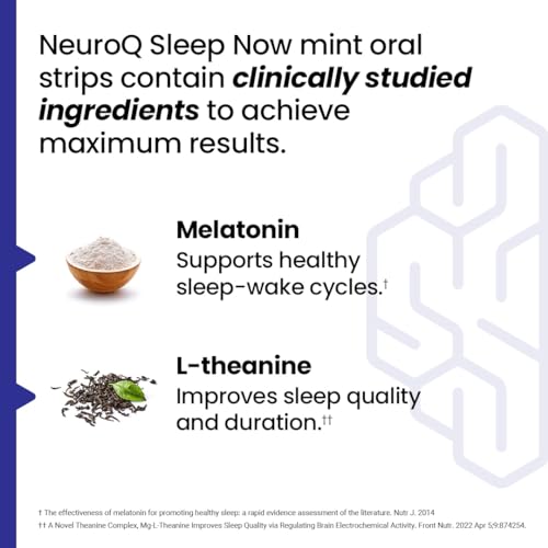LifeSeasons NeuroQ Sleep Now - Natural Sleep Support Supplement - Maintain Healthy Sleep Cycles & Brain Function - Melatonin & L-Theanine - Non-Habit Forming - 30 Mint Oral Strips - Image 5