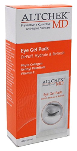 Altchek Md Eye Gel Pads 10 Count Depuff-Hydrate-Refresh (2 Pack)
