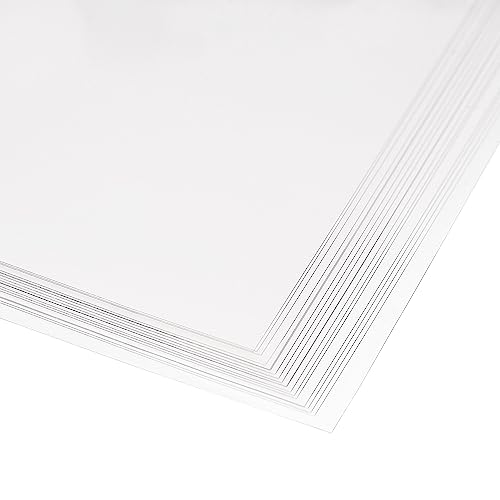 uxcell láminas transparentes PVC A4 0.1mm 20 piezas