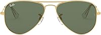Vista 34 de Ray-Ban Junior Rj9506s - Gafas de sol de aviador de metal para niños