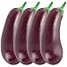 LUOZZY 4Pcs Miniature Eggplants Model Simulated Eggplants Toys Mini Dollhouse Decorations