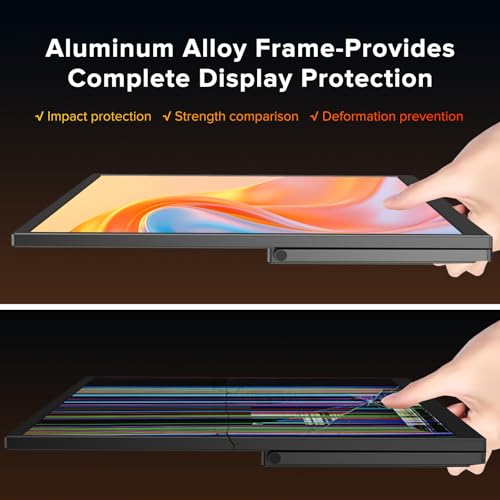 Image of Portable Monitor 18.5'' 120Hz Gaming Monitor, 125%sRGB | 2000:1 | HDR| FreeSync Travel Monitor for Laptop Mac-Book PC, Built-in Stand & Speakers, VESA, USB HDMI Large Second Screen for Game Office