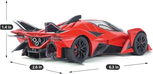Image of Alokik Enterprise Compatible for 1:32 Apollo Evo Toy Car Model, Diecast Collectible Pull Back Model Car with Sound and Light, Toy Gift Vehicles for Adults Kids Boys Girls【Red】