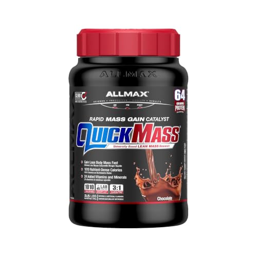ALLMAX QUICKMASS Mass Gainer Powder, Chocolate, 3.5 lb