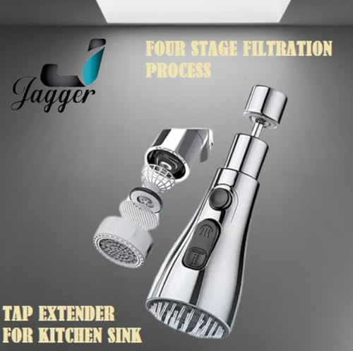 Image of JAGGER JAG190 Tap Extender for Kitchen Sink, Flexible Faucet with Tap Extension for Convenient Use Upgrade Your Kitchen Sink with Flexible Tap for Easy Access (Pack Of - (1)