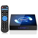 OKEU Android 10.0 TV Box 【4GB RAM+64GB ROM】QPLOVE Q6 TV Box H616 Quad-Core 64bit Cortex-A53 con 5GHz / 2.4GHz WiFi ,BT 5.0,6K UHD H.265 Smart TV Box