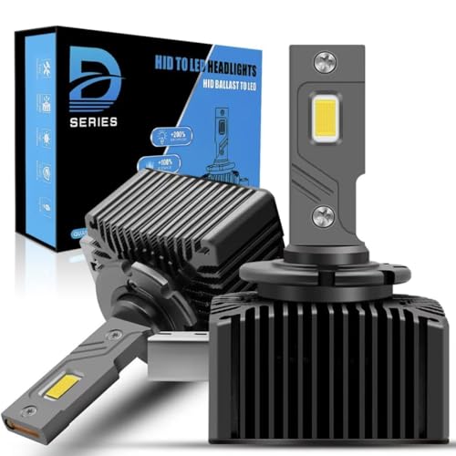 AUTOLUXE D1S LED Headlight Bulbs HID Xenon to LED Conversion, 110W 6000K 20,000 LM Super Bright Crisp White, Replacement for all D1S Xenon Bulbs , Pack of 2