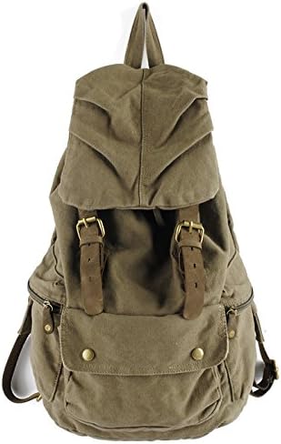 Amazon リュック バックパック 帆布製リュック キャンバスバッグ アウトドア カジュアル 旅行 男女兼用 巾着リュックサック 並行輸入品 ノーブランド品 タウンリュック ビジネスリュック