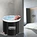 XL Ice Bath Tub for Athletes, Outdoor Cold Plunge Tub, Portable Ice Bathtub for Cold Water Therapy Recovery, Upgrade Aluminum Alloy Supports, 85 x 85 x 75cm